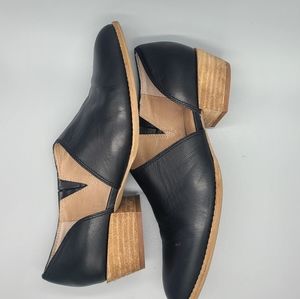 Madewell The Lucie Shoes Black Leather Sz 7.5 Style# MA436